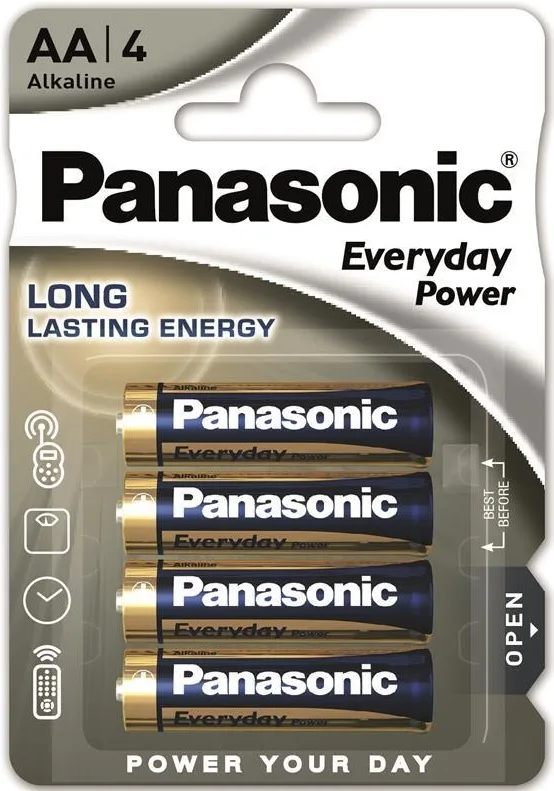 Батарейка Panasonic EVERYDAY POWER лужна AA блістер, 4 шт.