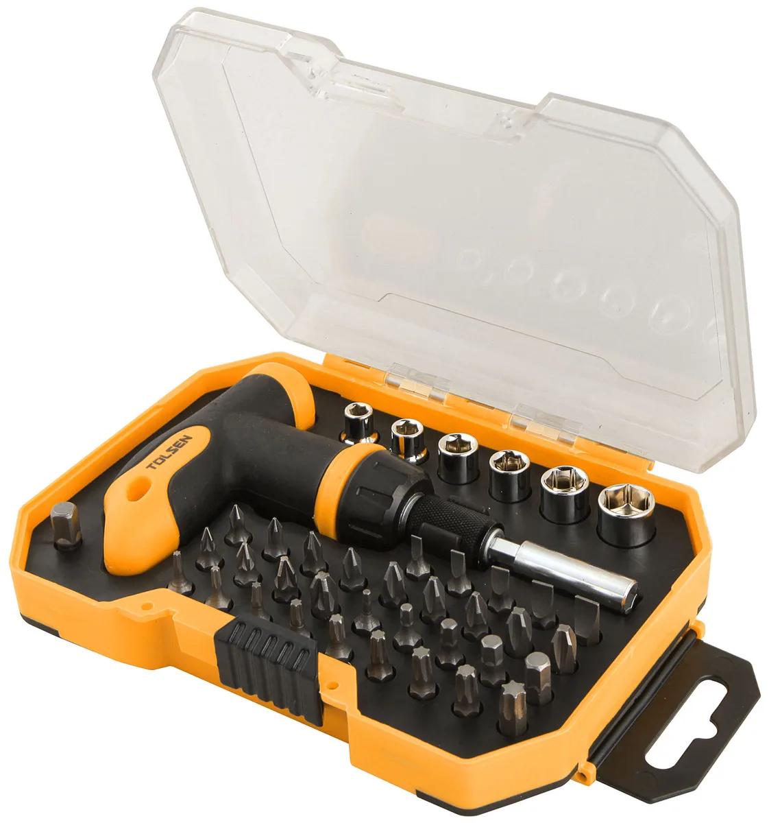 Набір біт Tolsen, 1/4", з тримачем T-образної форми, 41 шт.