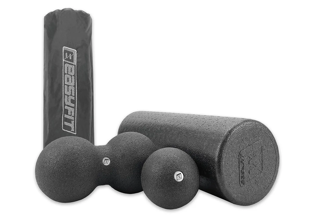 Набір для масажу EasyFit EPP 2 м'ячика 23х12 см 10 см ролик 45х15 см