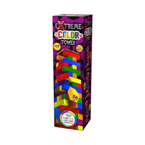 Розвиваюча настільна гра Danko toys кольорова вежа для дітей та дорослих.