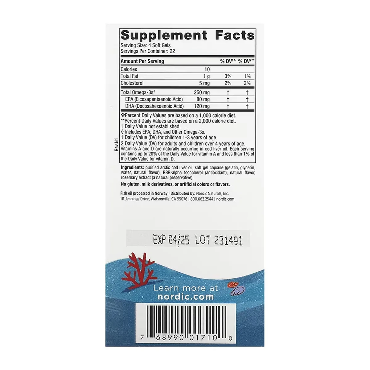 Nordic Naturals Children's DHA 90 міні м'які гелі полуниця