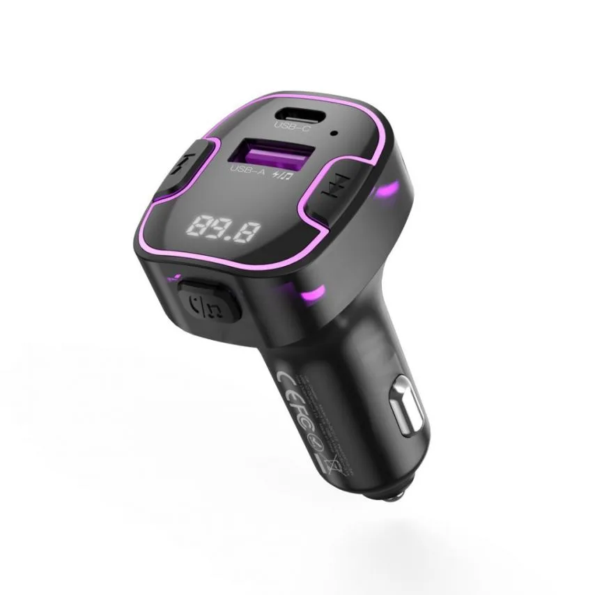 Автомобільний зарядний пристрій XO USB Type-C 3.1A 15.5W чорний