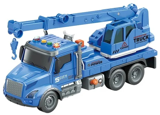 Игрушка строительный кран CARS S пластик 32х10х14 см голубой