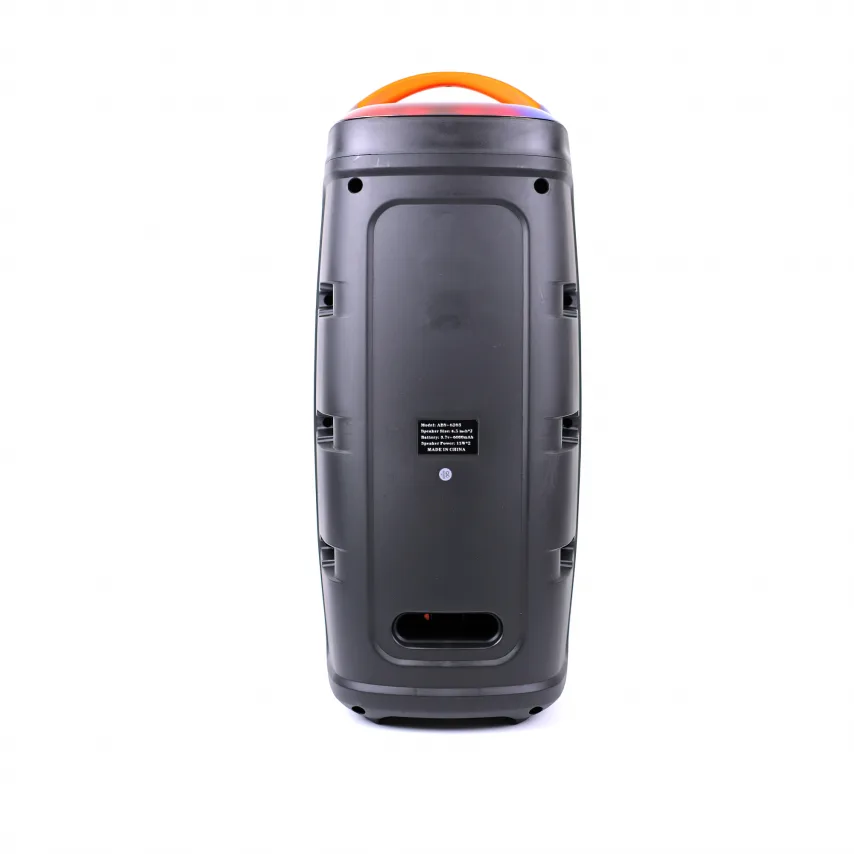 Портативна колонка Bluetooth 15W 2 динаміки ABS чорний 563х245х225 мм
