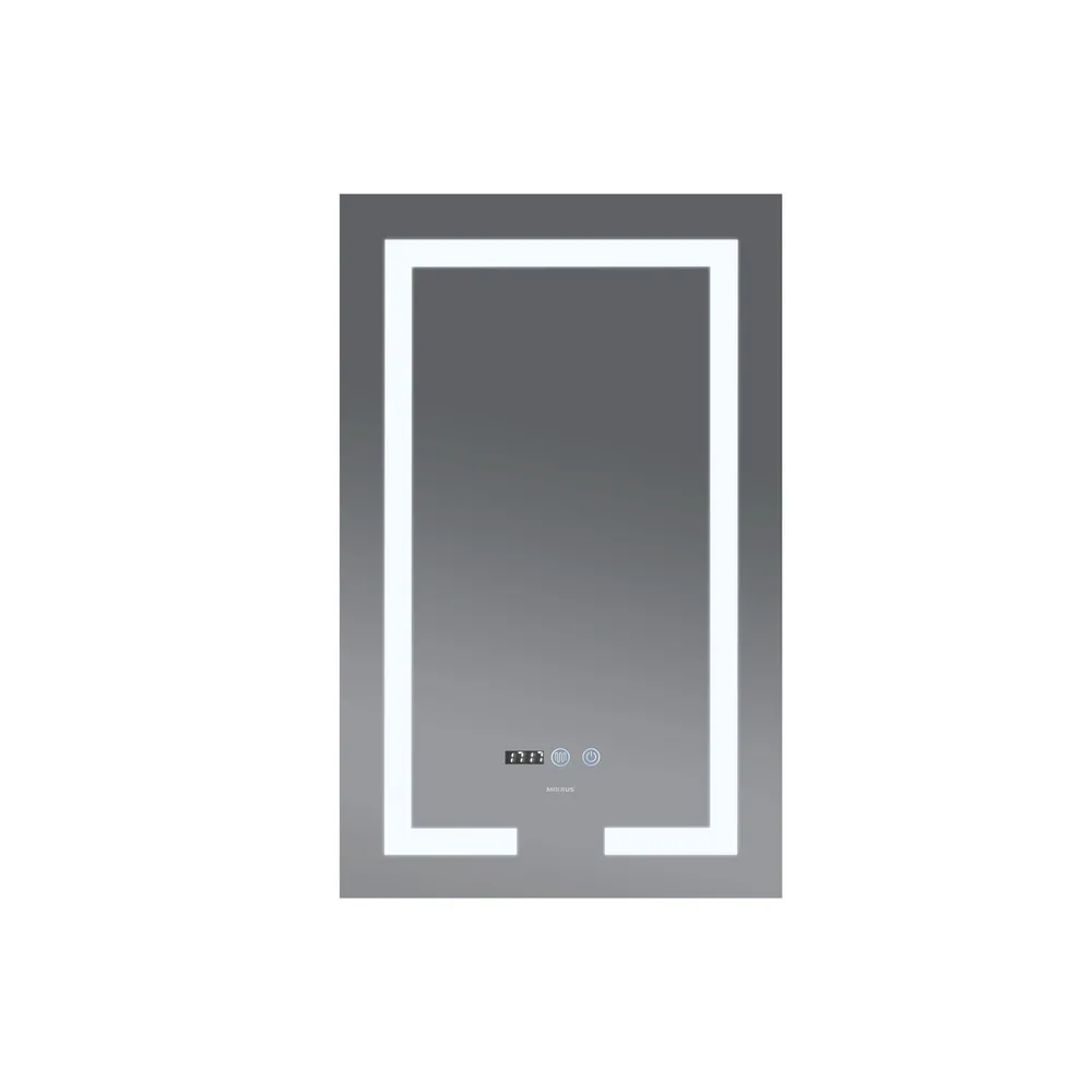 Дзеркало настінне LED Touch 50x80 см Скло 5 мм Біле MIXXUS HARD MR06