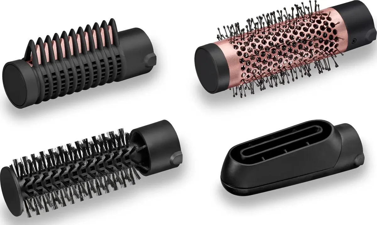 Фен-щетка Babyliss Идеальное Завершение, 1000Вт, 2 скорости, ионизация, холодный обдув, керамическое покрытие, черный цвет