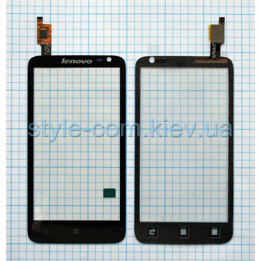 Тачскрин Lenovo черный 4,5 дюйма High Quality без OCA-пленки.