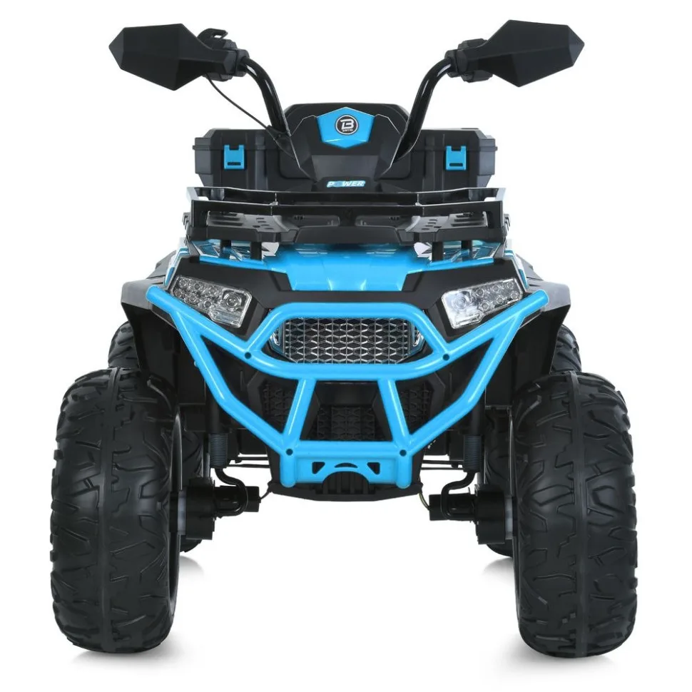 Дитячий електромобіль квадроцикл Bambi Racer екокожа 123 см чорний