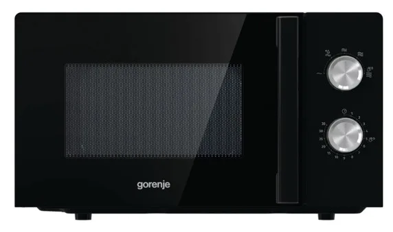 Мікрохвильова піч Gorenje звичайна 17 л чорна 700 Вт механічне керування