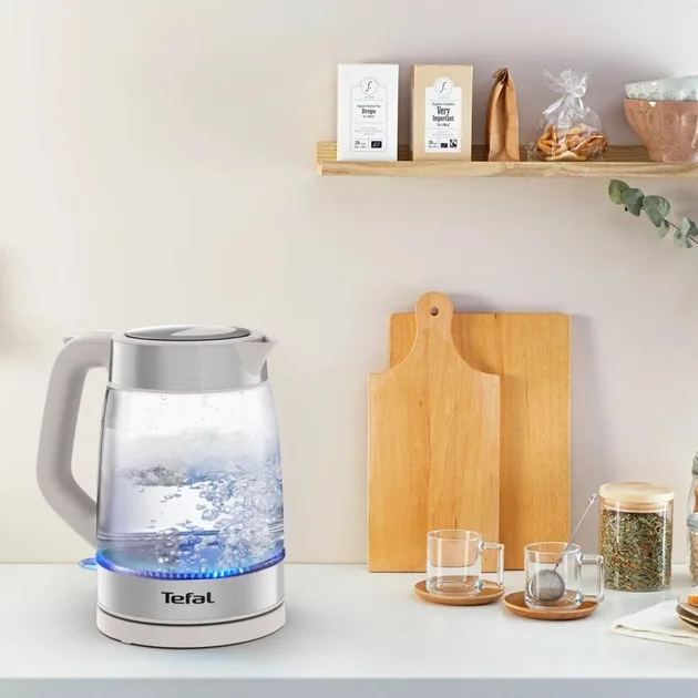 Электрочайник Tefal 1,7 л Нержавеющая сталь Белый 2200 Вт