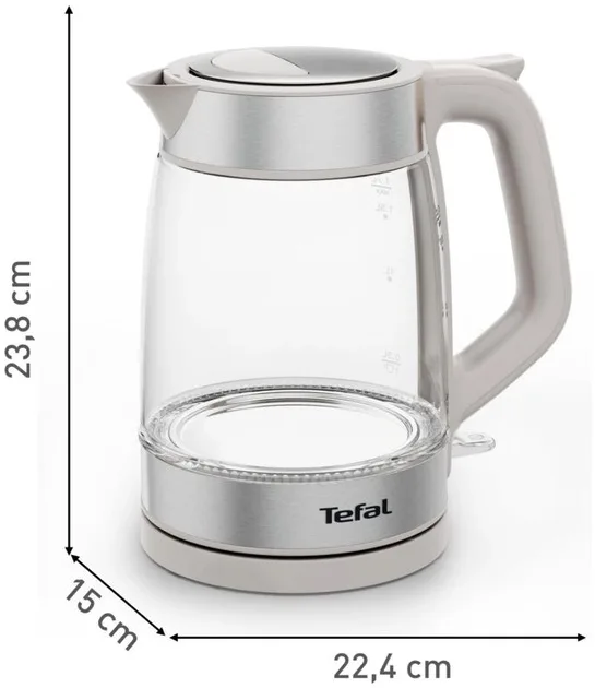 Электрочайник Tefal 1,7 л Нержавеющая сталь Белый 2200 Вт