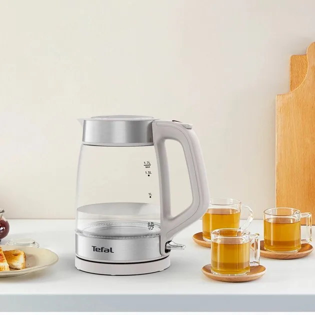 Электрочайник Tefal 1,7 л Нержавеющая сталь Белый 2200 Вт