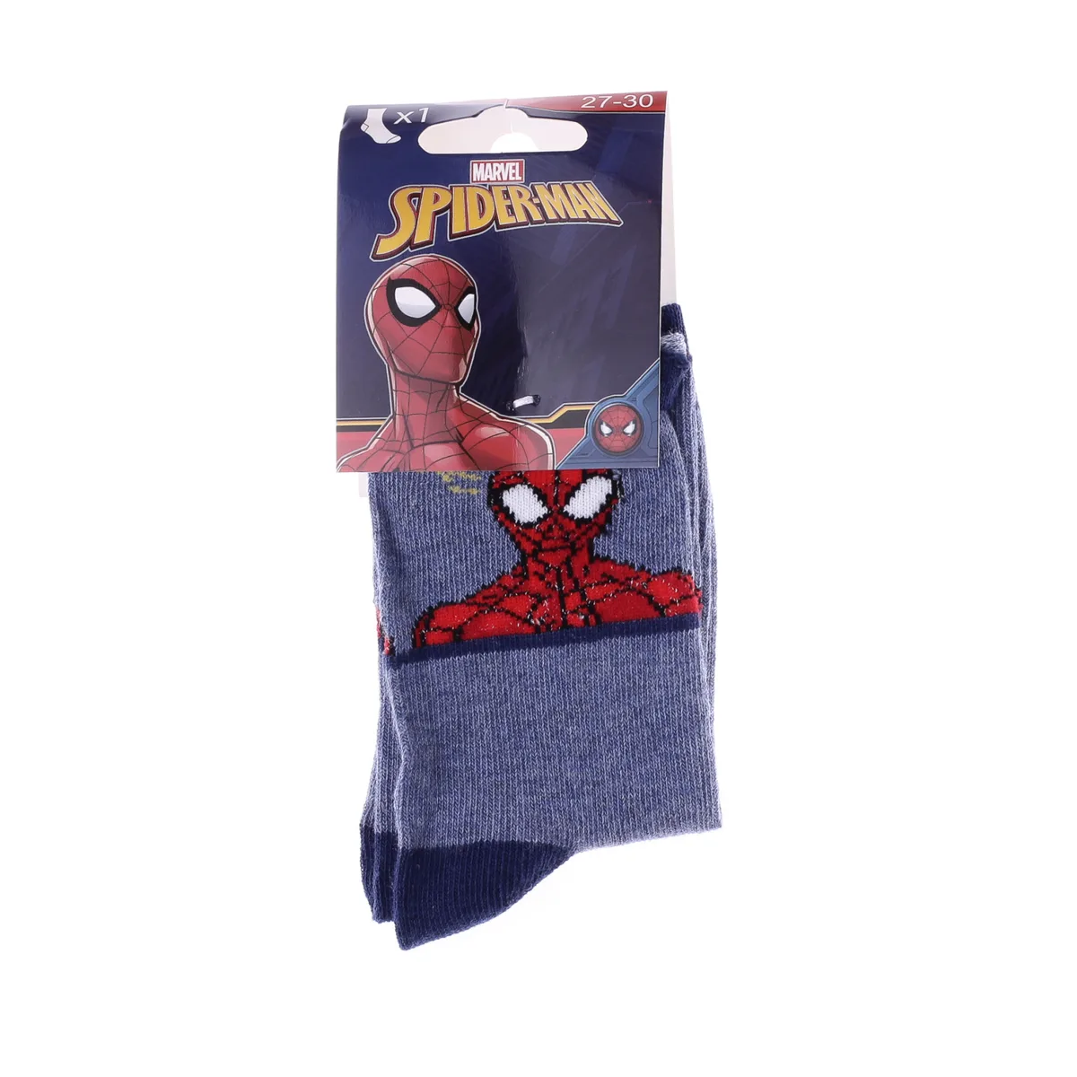 Шкарпетки SPIDER MAN 61% бавовна 23-26 джинсовий