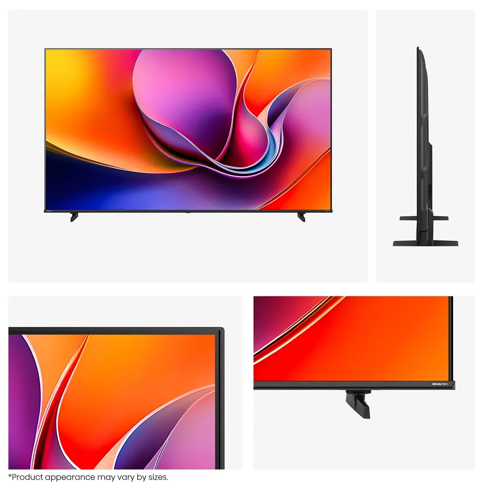 LED телевізор Hisense 85 дюймів чорний UHD 4K VA