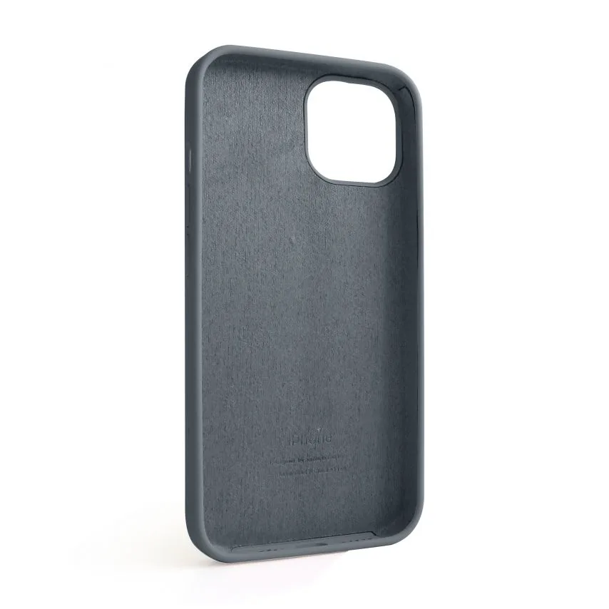 Чохол Silicone Case для Apple iPhone 14 силіконовий 15 темно-сірий