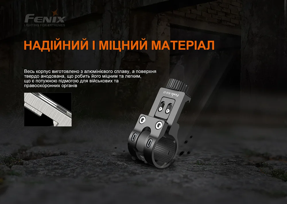 Кріплення на зброю Fenix алюміній 75х31х30 мм чорне