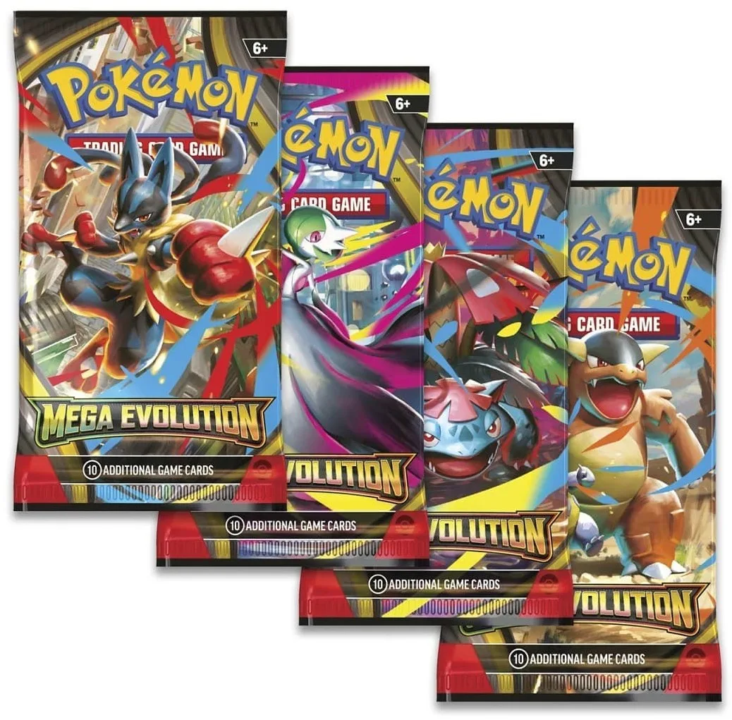 Коллекционная карточная игра Pokemon: Мега Эволюция, бустер пакет (1 шт)
