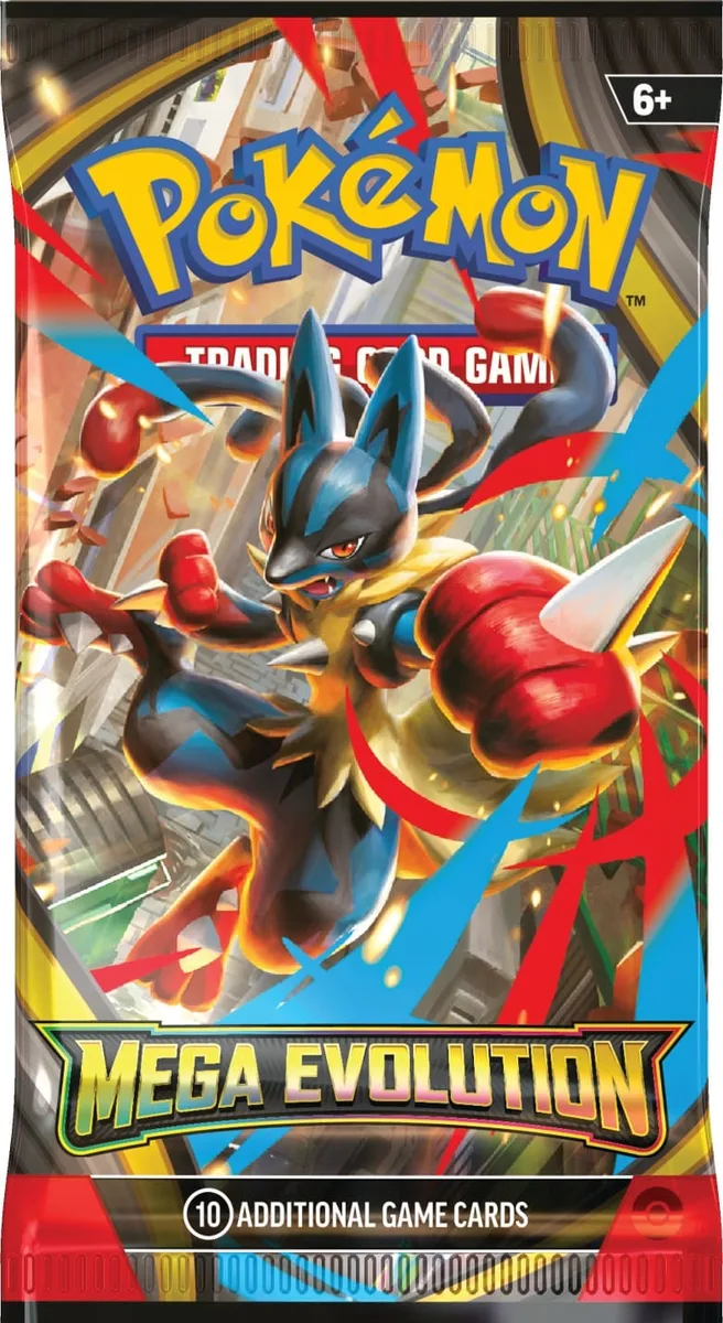 Коллекционная карточная игра Pokemon: Мега Эволюция, бустер пакет (1 шт)