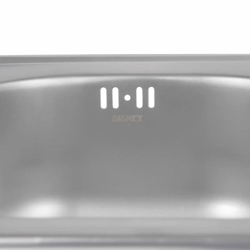 Кухонна мийка Brinex 3838 квадратна 0,6 мм нержавіюча сталь 38х38 см Satin