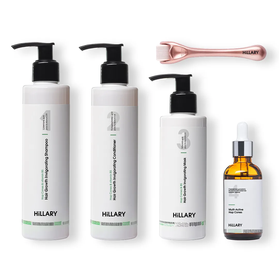 Набір комплексного догляду для росту волосся Hillary Perfect Hair Hop Cones
