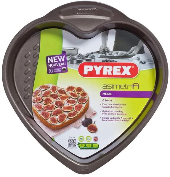Форма для випікання Pyrex з вуглецевої сталі 26 см шоколадна