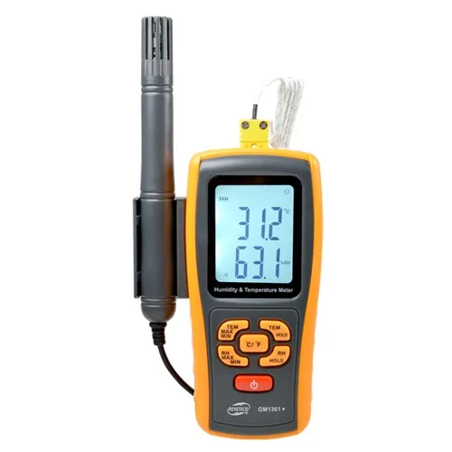 Термо-гігрометр Benetech GM1361X Bluetooth 0-100% -10-50°C гумовий чорний