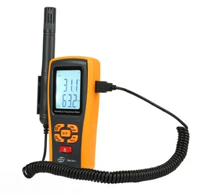 Термо-гігрометр Benetech GM1361X Bluetooth 0-100% -10-50°C гумовий чорний