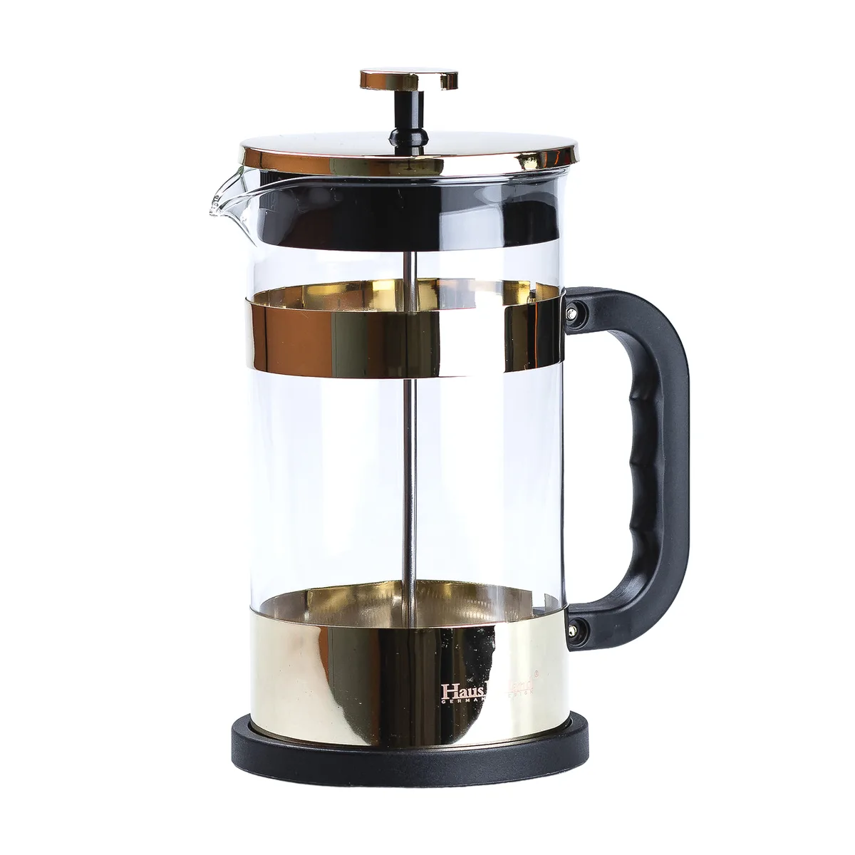 Заварник для чаю френч прес скляний 1 л золотий TS Kitchen
