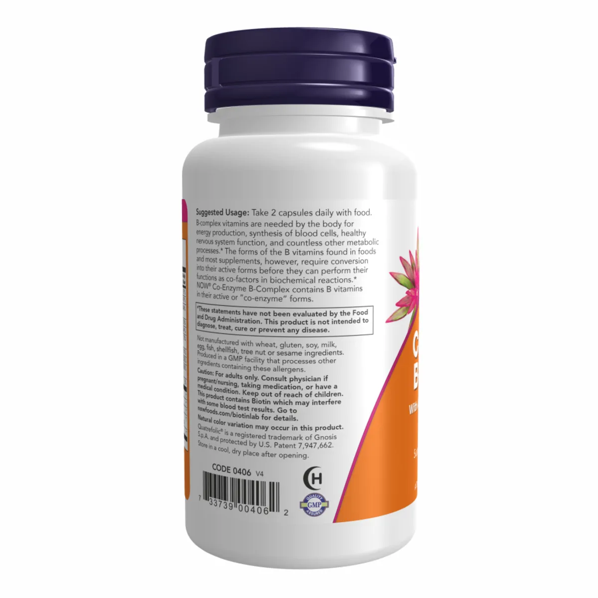 Co-Enzyme B-Complex Now Foods вегетарианские капсулы 60 шт