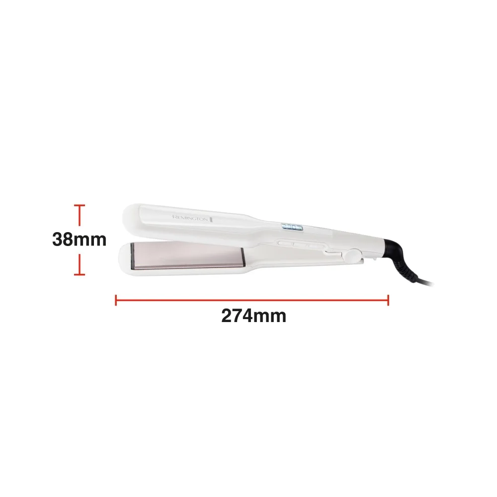 Випрямляч волосся Remington Pro-Ceramic Extra, 9 температурних режимів, 150-230°C, з чохлом, керамічне покриття, білий.