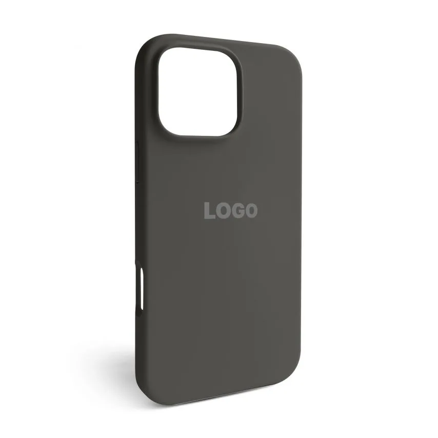 Чохол Silicone Case для Apple iPhone 16 Pro Max силіконовий сірий