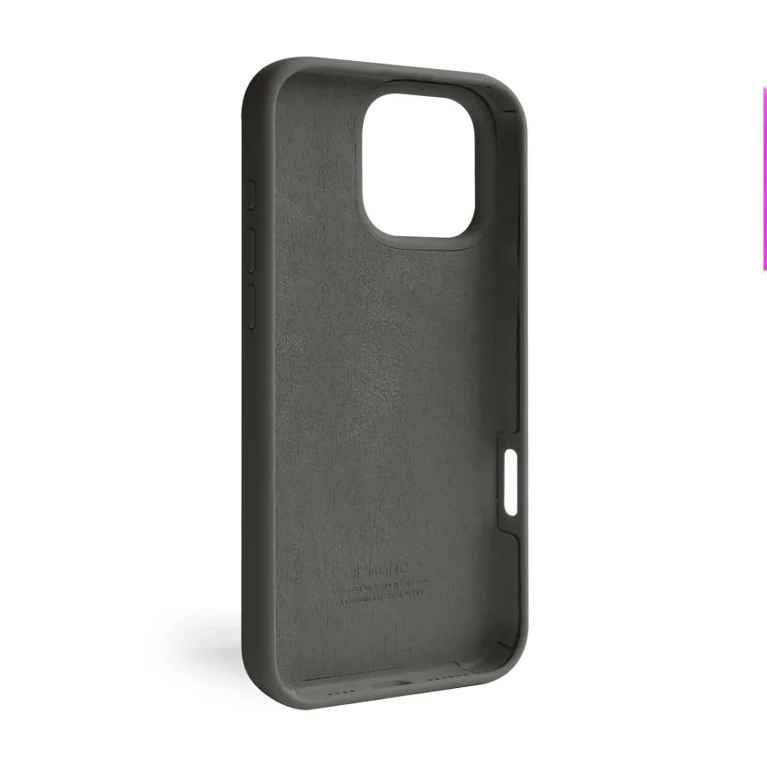 Чохол Silicone Case для Apple iPhone 16 Pro Max силіконовий сірий