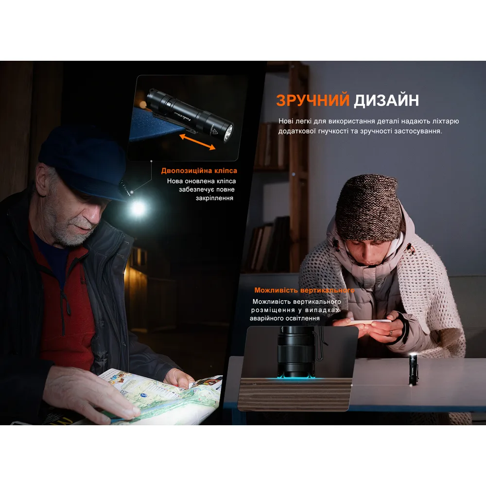 Ліхтар ручний Fenix алюміній 81,5х19,3х17,4 мм чорний