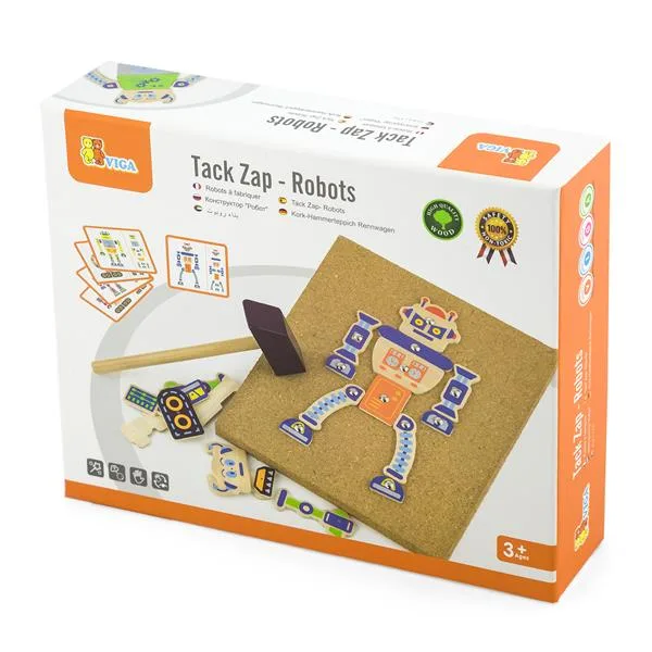 Набір для творчості Viga Toys Дерев'яна аплікація 25х5х20 см Різнокольоровий