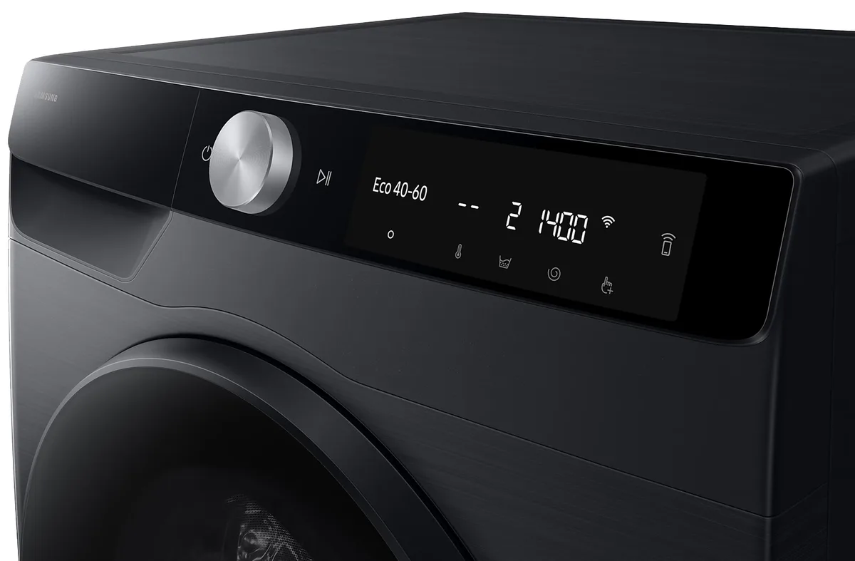 Прально-сушильна машина Samsung 9 кг чорна з інверторним двигуном та AI Control