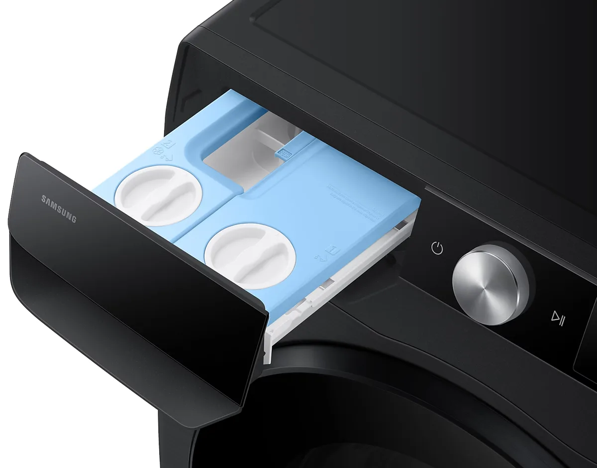 Прально-сушильна машина Samsung 9 кг чорна з інверторним двигуном та AI Control