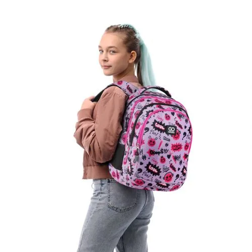 Рюкзак GoPack Teens для школярів з анатомічною спинкою та 3 відділеннями.