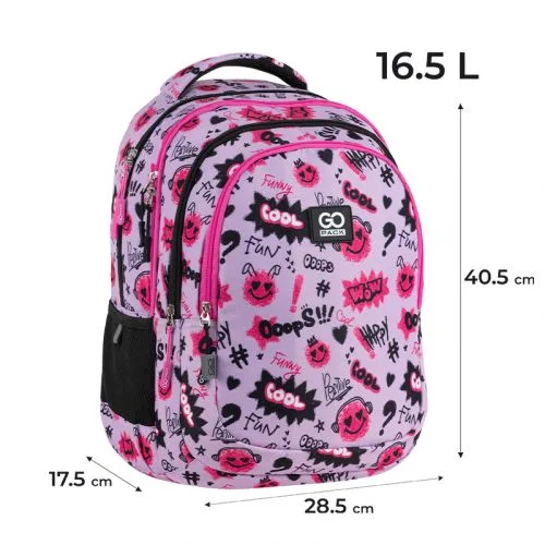 Рюкзак GoPack Teens для школярів з анатомічною спинкою та 3 відділеннями.