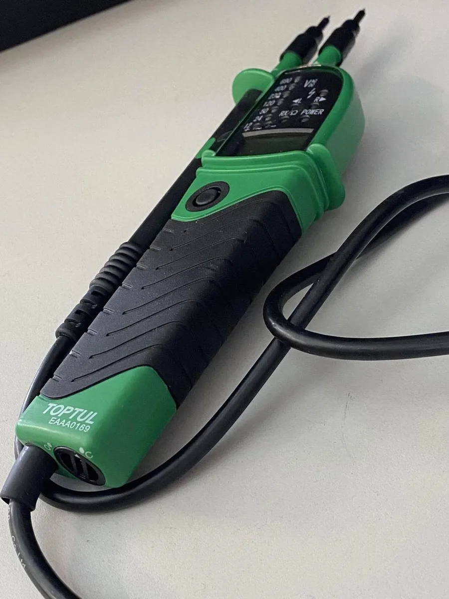 Тестер автомобільний універсальний 12~690V AC/DC з цифровим дисплеєм LCD чорний