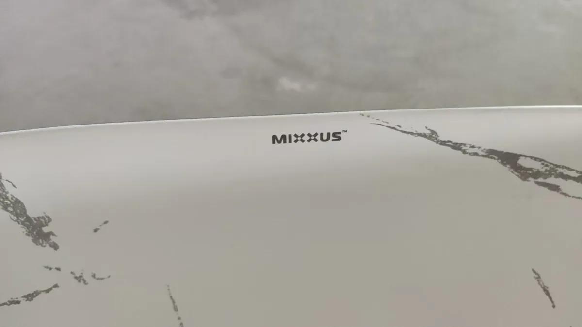 Раковина накладная MIXXUS PREMIUM керамическая 455х325 мм мраморная черная
