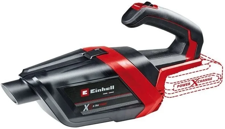 Акумуляторний професійний пилосос Einhell TE-HV 18/06 Li - Solo, 18В, 72 мБар, контейнер 0.6 л, вага 0.95 кг (без акумулятора та з