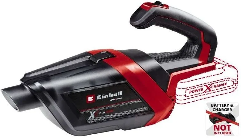 Аккумуляторный профессиональный пылесос Einhell TE-HV 18/06 Li-Solo, 18В, 72 мБар, контейнер 06 л, вес 095 кг (без аккумулятора и зарядного устройства)