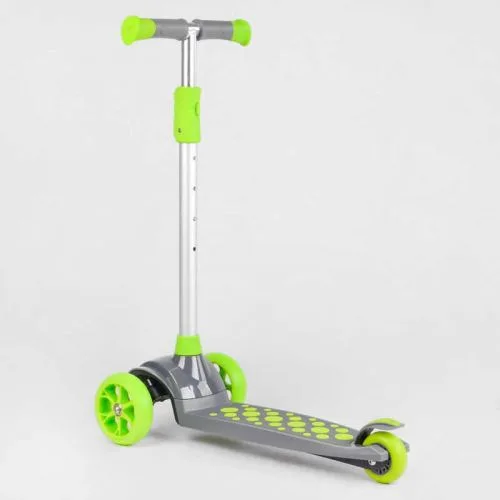 Трехколесный самокат Best Scooter с подсветкой для детей с регулируемым рулем и бесшумными колесами.