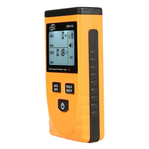 Тестер електромагнітного випромінювання Benetech GM3120 1999 В/м 19,99 μT з РК-дисплеєм