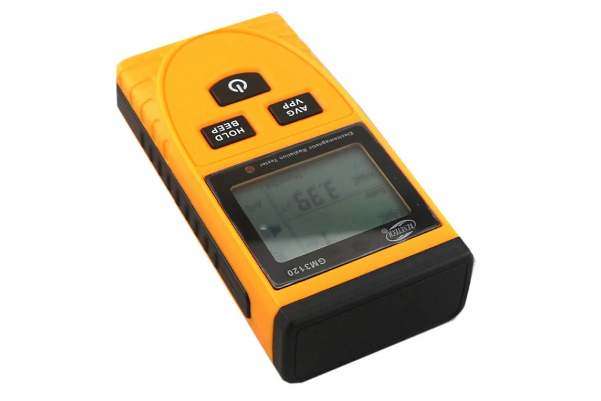 Тестер електромагнітного випромінювання Benetech GM3120 1999 В/м 19,99 μT з РК-дисплеєм