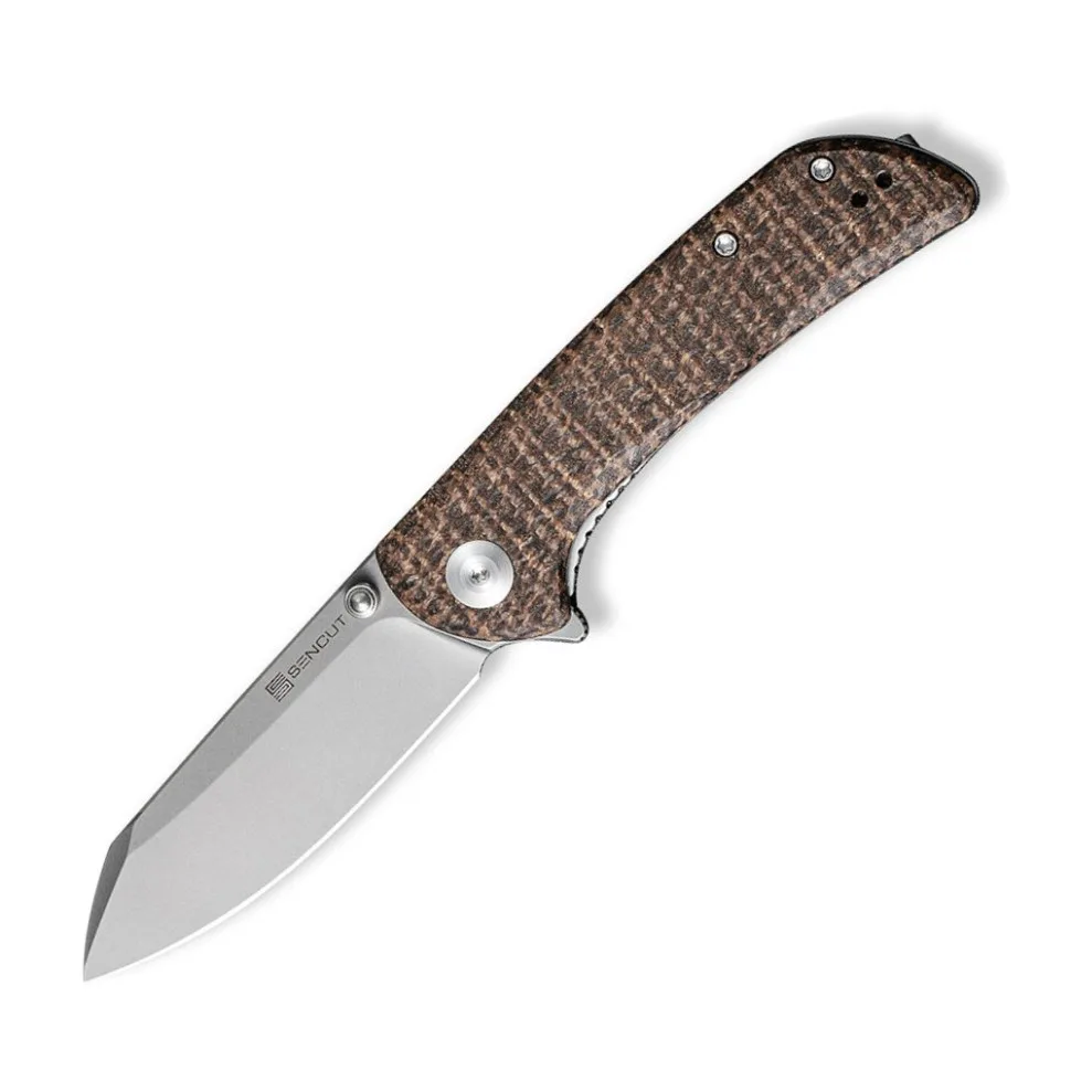 Складаний ніж Sencut 9Cr18MoV 76 мм Micarta коричневий