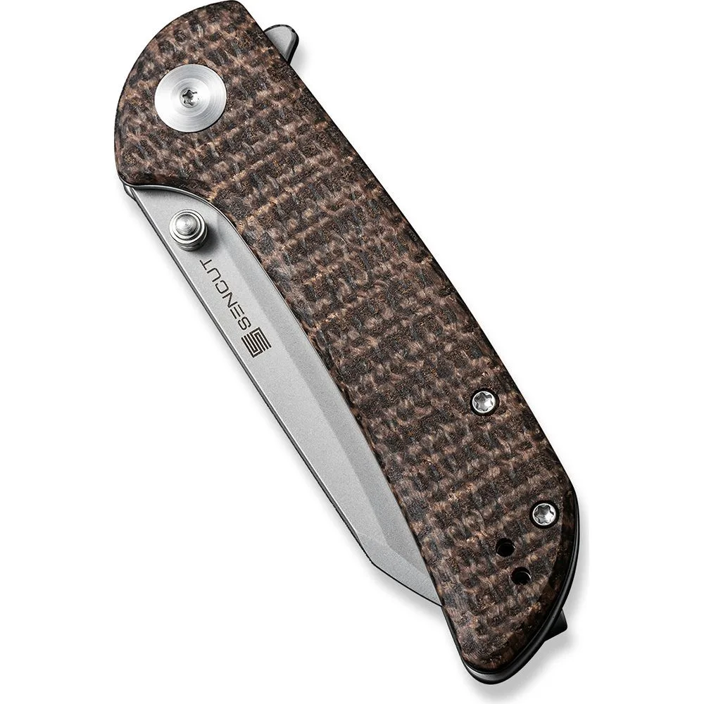 Складаний ніж Sencut 9Cr18MoV 76 мм Micarta коричневий