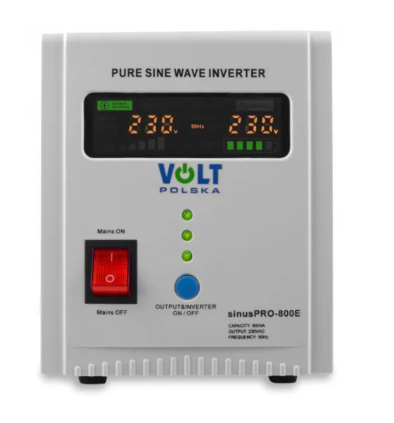 Гибридный ИБП Volt Polska 500W 12V 230V 800W Чистая синусоида