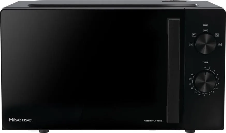 Мікрохвильова піч Hisense 20 л Чорна Соло 700 Вт Механічне управління