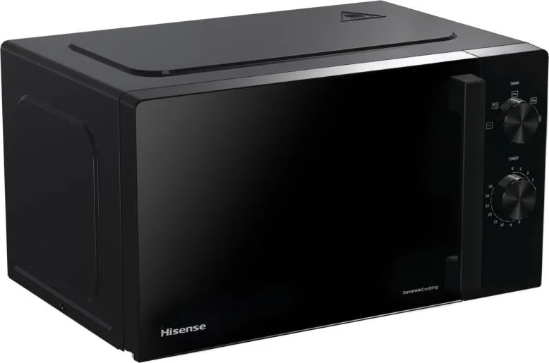 Мікрохвильова піч Hisense 20 л Чорна Соло 700 Вт Механічне управління